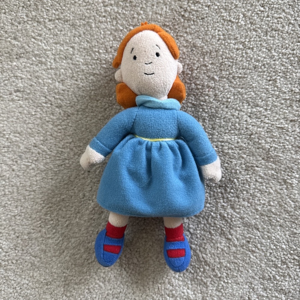 VTG Rare ROSIE FROM CAILLOU PLUSH DOLL - 7" BEAN BAG -CINAR-PBS